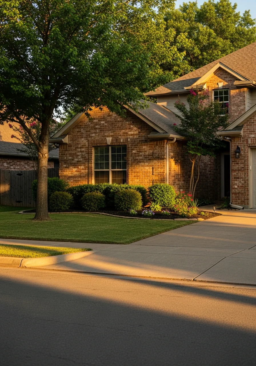 Jenks home exterior showcasing quality construction and professional landscaping.